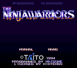 Ninjawarriors, The (USA) Title Screen